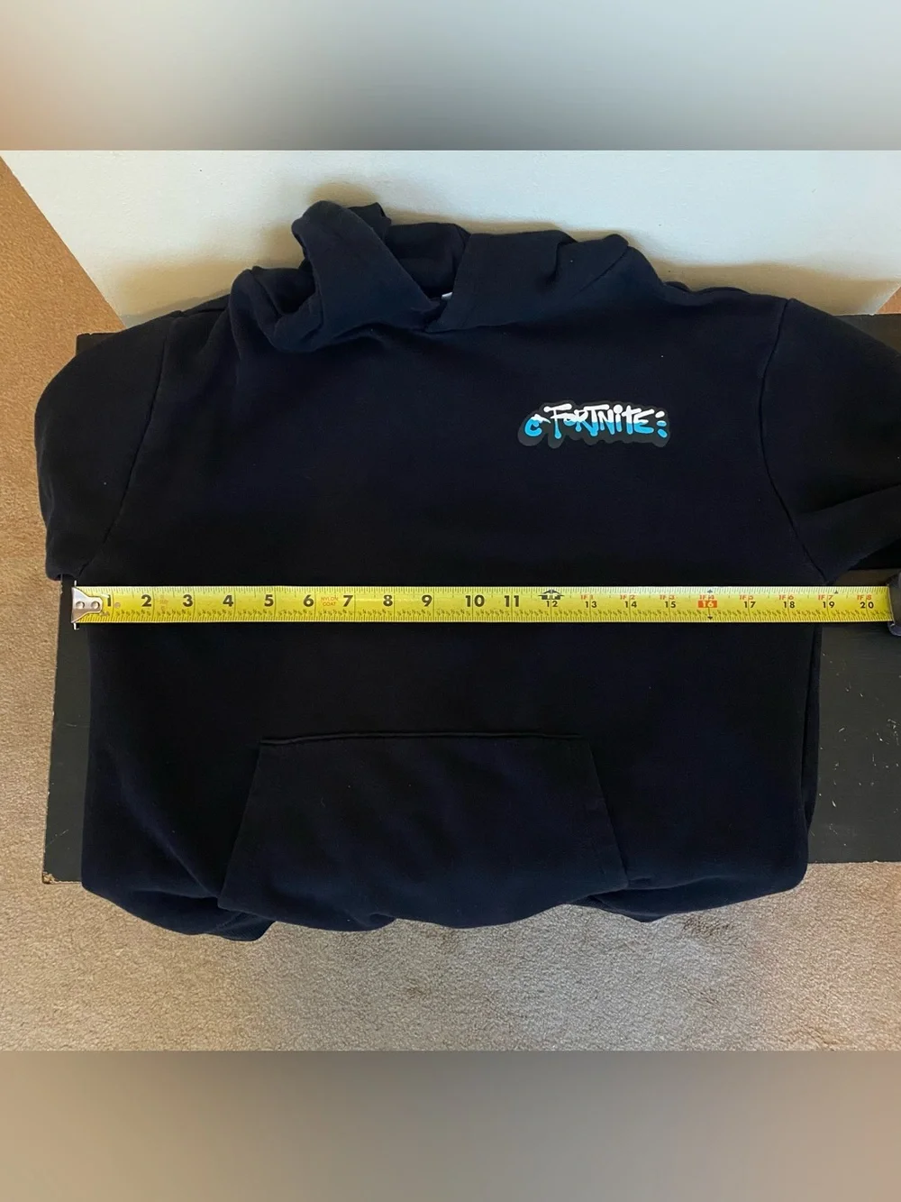 Fortnite Thank You Bus Driver Blue Graphic Black Sweatshirt Hoodie Boys 10/12